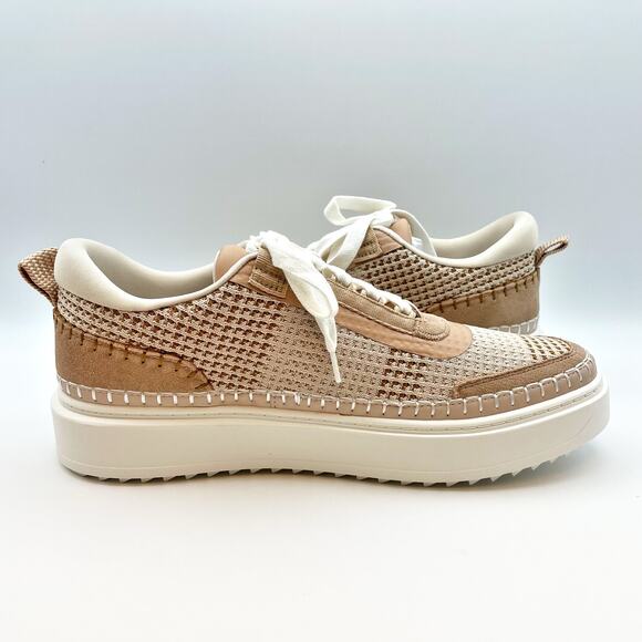 Steve Madden Womens Charlie-W Sneakers US 7.5 M Tan Light Brown Lace-Up NIB - Picture 4 of 12